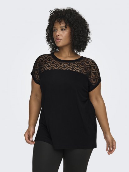 Only Carmakoma Flake Top Black - Топове - 