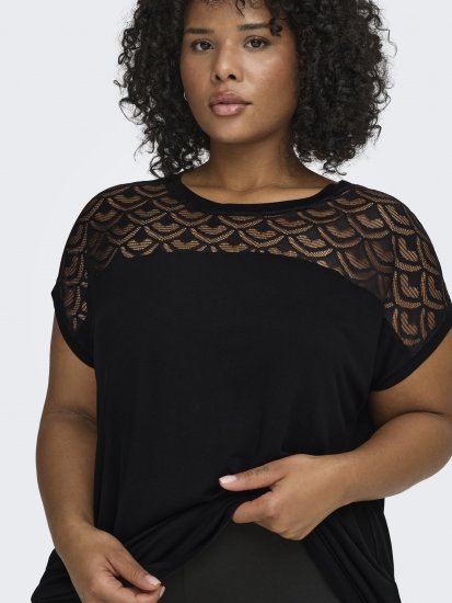Only Carmakoma Flake Top Black - Топове - 