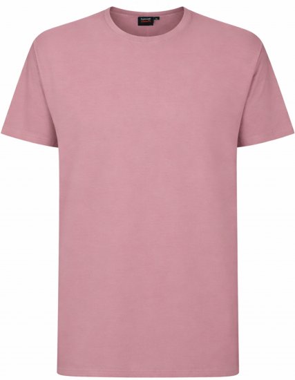 Espionage T015 Plain T-Shirt Pink - Тениски - мъжки тениски големи размери