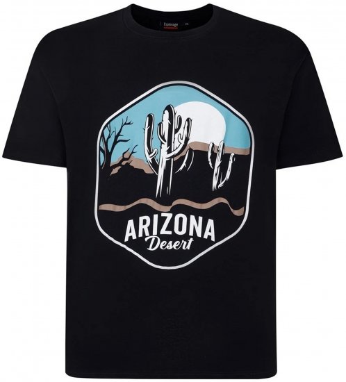 Espionage T421 Arizona T-Shirt Black - Тениски - мъжки тениски големи размери