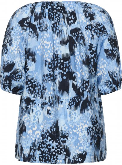 Kaffe Curve Aliana Tunic Blue Flower Animal - Туники - 