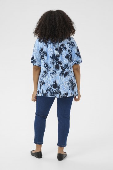 Kaffe Curve Aliana Tunic Blue Flower Animal - Туники - 