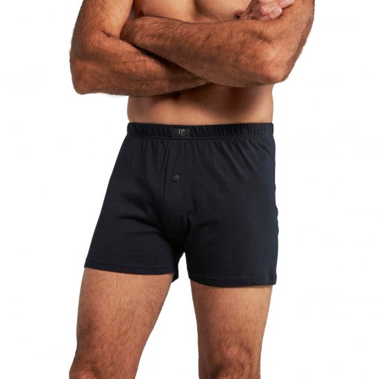 JP1880 Boxers OEKO-TEX Soft Stretch Black - Бельо & Бански шорти - Мъжко бельо големи размери