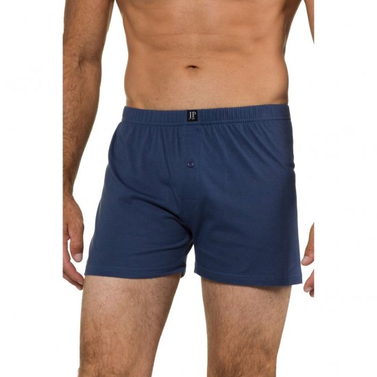 JP1880 Boxershorts OEKO-TEX Soft Stretch Blue - Бельо & Бански шорти - Мъжко бельо големи размери