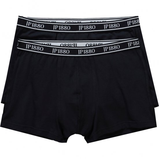 JP1880 Boxershorts Flexnamic 2-Pack Black - Бельо & Бански шорти - Мъжко бельо големи размери