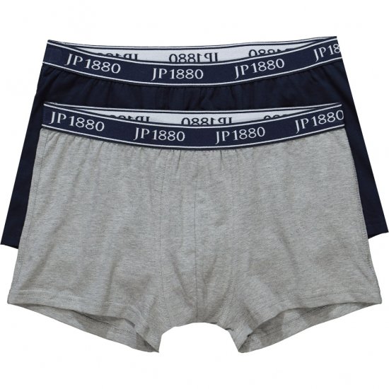 JP1880 Boxershorts Flexnamic 2-Pack Navy/Grey - Бельо & Бански шорти - Мъжко бельо големи размери