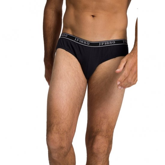 JP1880 Briefs Stretch Cotton 2-Pack Black - Бельо & Бански шорти - Мъжко бельо големи размери
