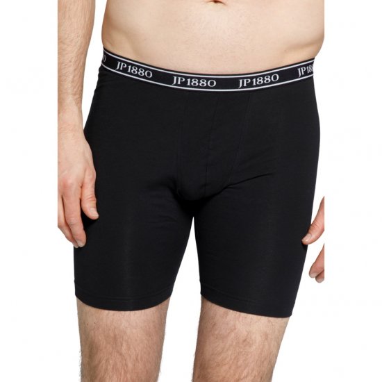 JP1880 Boxers Flexnamic OEKO-TEX Long Black - Бельо & Бански шорти - Мъжко бельо големи размери