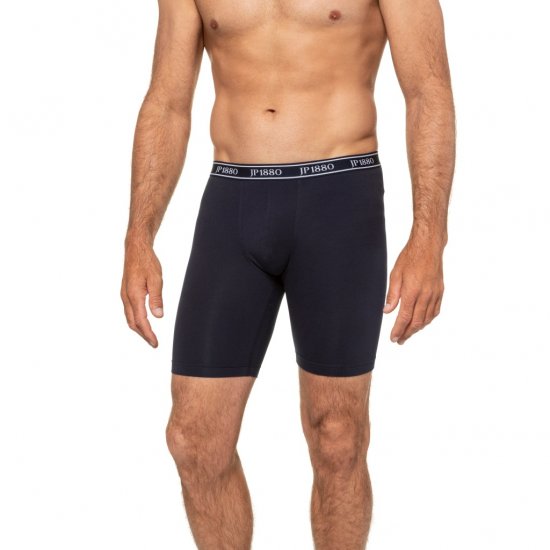 JP1880 Boxers Long OEKO-TEX Flexnamic Navy - Бельо & Бански шорти - Мъжко бельо големи размери
