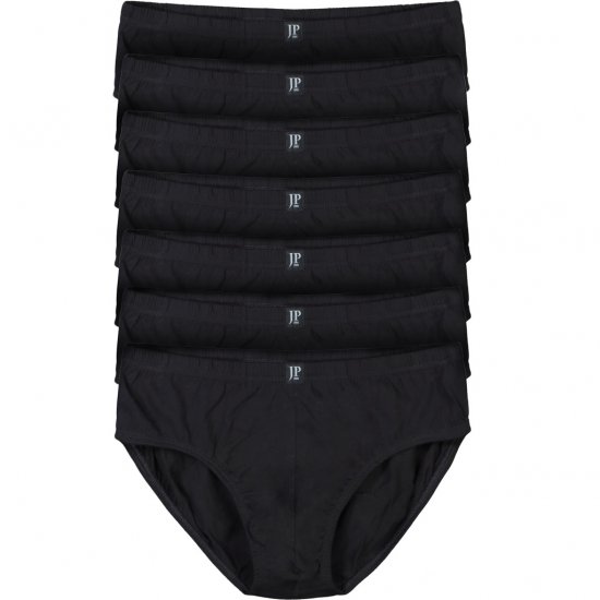 JP1880 Briefs OEKO-TEX 7-Pack Black - Бельо & Бански шорти - Мъжко бельо големи размери