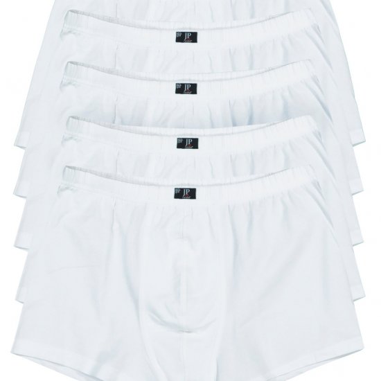 JP1880 Boxershorts OEKO-TEX 5-Pack White - Бельо & Бански шорти - Мъжко бельо големи размери