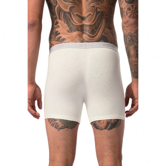 JP1880 Boxershorts Flexnamic OEKO-TEX Mid 2-Pack Grey/Off-White - Бельо & Бански шорти - Мъжко бельо големи размери