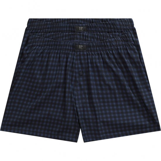 JP1880 Boxershorts OEKO-TEX 2-Pack Navy - Бельо & Бански шорти - Мъжко бельо големи размери
