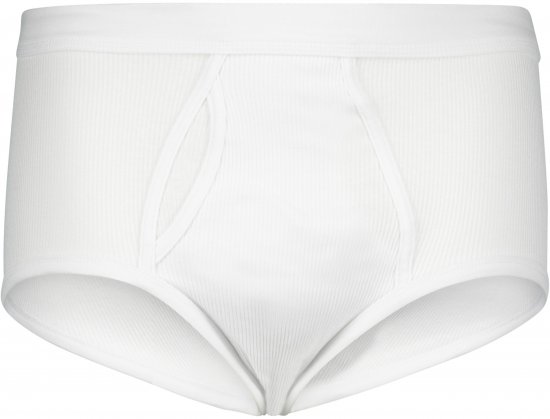 Adamo Prestige Briefs Double Ribbed White - Бельо & Бански шорти - Мъжко бельо големи размери