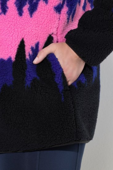 Ulla Popken Alpine Landscape Fleece Jacket Cloud Blue - Суичъри & cуичъри с качулка - Уютни суитшърти, суичъри и плетива
