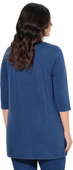 Ulla Popken Dandelion Short Sleeve Graphic Tee Ink Blue - Печатни тениски за жени - 