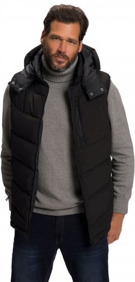 JP1880 Quilted Gilet DownTouch Padding Black - Якета - мъжки якета големи размери