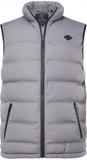 JP1880 Quilted Vest Outdoor Stand-up Collar Grey - Якета - мъжки якета големи размери