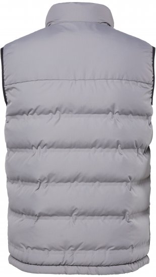 JP1880 Quilted Vest Outdoor Stand-up Collar Grey - Якета - мъжки якета големи размери