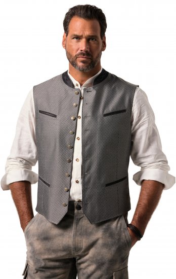 JP1880 Vest Traditional With Embroidery Silver - Празнично облекло - Празнично облекло – За да празнувате стилно и удобно