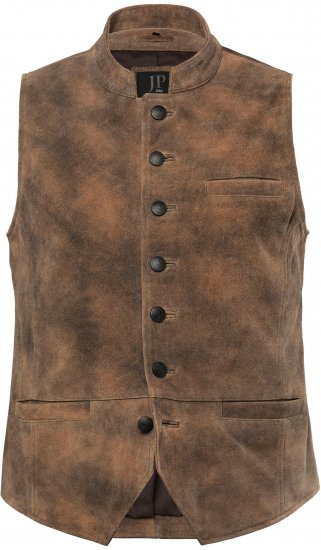 JP1880 Vest Traditional Cowhide Brown - Всички дрехи - Дрехи 2XL-14XL