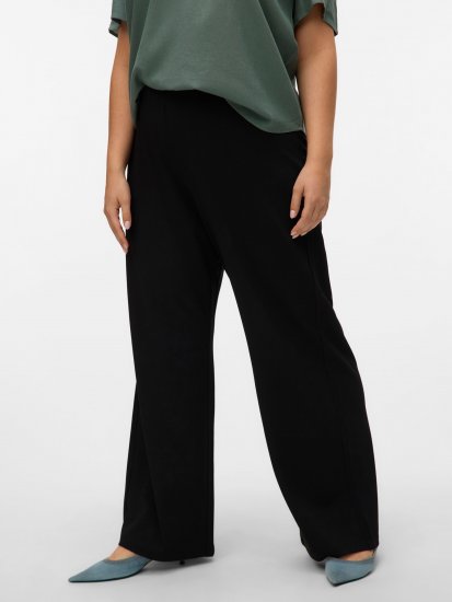 Vero Moda Berlin Zamira Wide Leg Pants Black - Панталони - 
