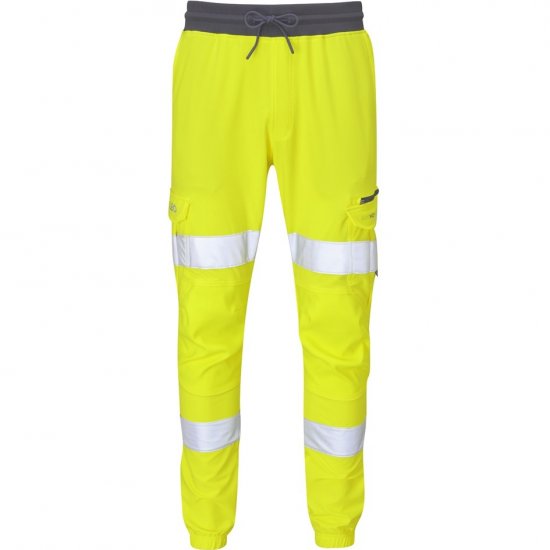 Leo Hawkridge Ecoviz High Performance 4X Stretch Trouser Hi-Vis Yellow - Работно облекло - мъжки работно облекло големи размери