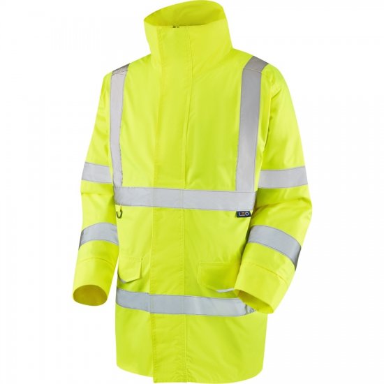 Leo Tawstock EcoViz 4K Baffle Lined Anorak Hi-Vis Yellow - Работно облекло - мъжки работно облекло големи размери