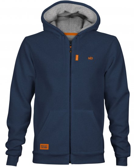 Motley Denim Copenhagen Hoodie Dark Indigo - Суичъри & cуичъри с качулка - мъжки суичъри големи размери