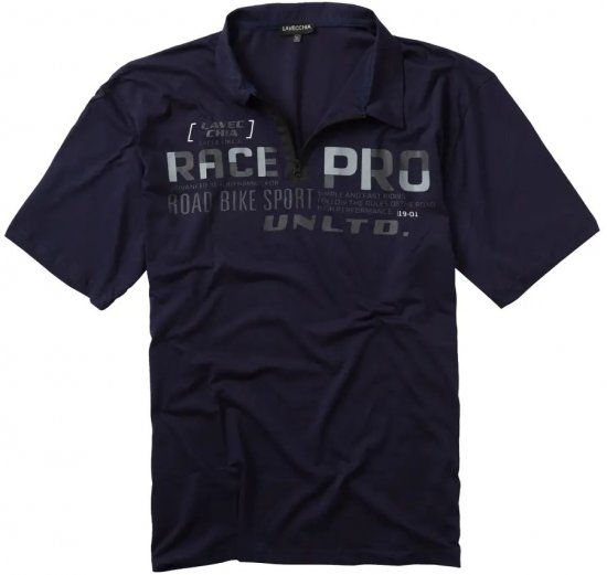 Lavecchia 2030 Polo Shirt Short Sleeve Navy - Поло тениски - мъжки тениски с яка големи размери