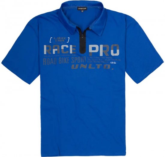 Lavecchia 2030 Polo Shirt Short Sleeve Royal Blue - Поло тениски - мъжки тениски с яка големи размери