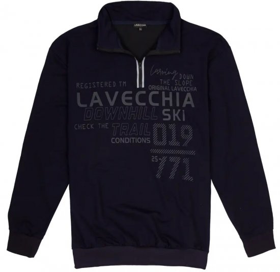 Lavecchia 2029 Sweatshirt Navy - Суичъри & cуичъри с качулка - мъжки суичъри големи размери
