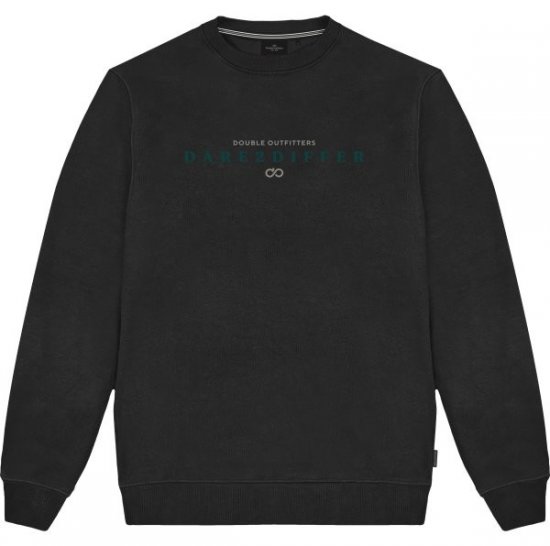 Double Outfitters MTOP-1151 Суитшърт Черно - Суичъри & cуичъри с качулка - мъжки суичъри големи размери