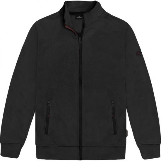 Double Outfitters MTOP-1158 Суитшърт с цип Черно - Суичъри & cуичъри с качулка - мъжки суичъри големи размери