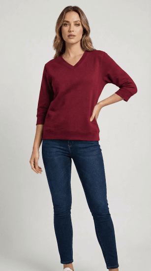 Nora Mikken GELINA Sweater Burgundy - ДАМСКИ ДРЕХИ XS-XXL - 