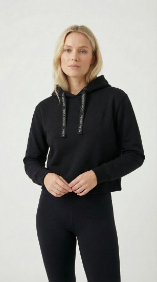 Nora Mikken KAMILLA Cropped Hoodie Black - ДАМСКИ ДРЕХИ XS-XXL - 