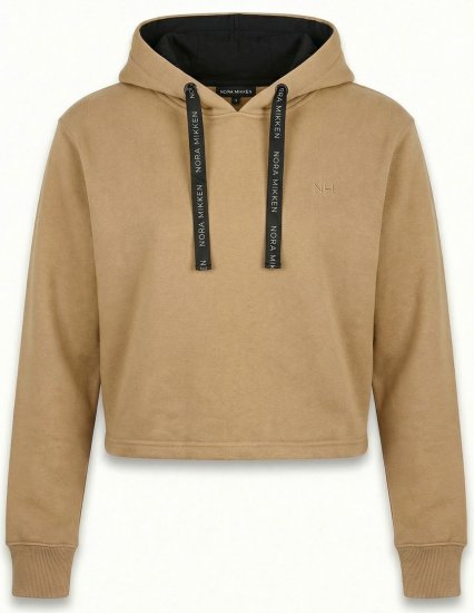 Nora Mikken KAMILLA Cropped Hoodie Camel - ДАМСКИ ДРЕХИ XS-XXL - 