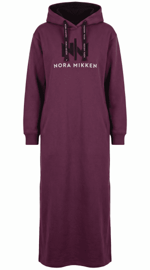 Nora Mikken MARI Maxi Hoodie Dress Mauve Wine - ДАМСКИ ДРЕХИ XS-XXL - 