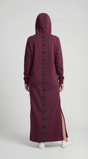 Nora Mikken MARI Maxi Hoodie Dress Mauve Wine - ДАМСКИ ДРЕХИ XS-XXL - 