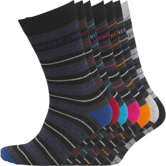 Smith & Jones Orkney 7-pack Socks - Бельо & Бански шорти - Мъжко бельо големи размери