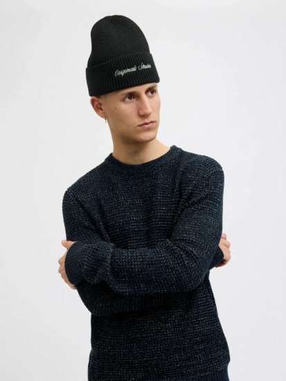 Jack & Jones Norrebro Плетена шапка Черно - Плетени шапки - 