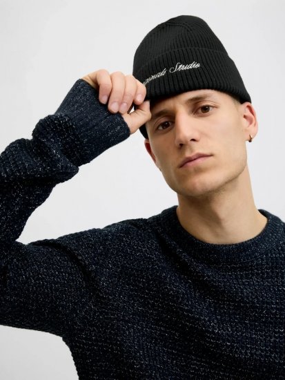 Jack & Jones Norrebro Плетена шапка Черно - Плетени шапки - 