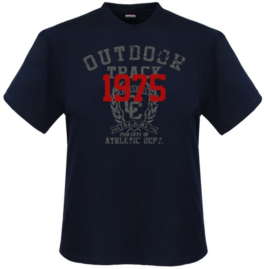 Adamo Outdoor track Comfort fit T-shirt Navy - Тениски - мъжки тениски големи размери