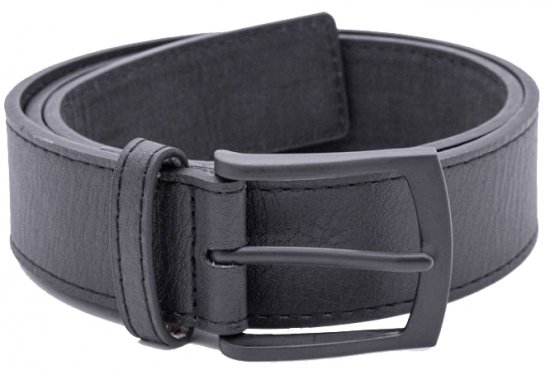 D555 Ozzy Leather Belt Black, 4cm - Колани - мъжки колани големи размери