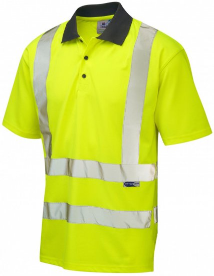 Leo Rockham Coolviz Polo Shirt Hi-Vis Yellow - Работно облекло - мъжки работно облекло големи размери