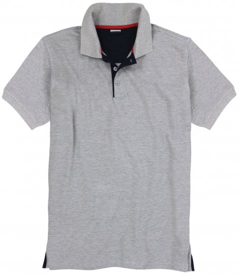 Adamo Pablo Comfort fit Polo Shirt Grey - Поло тениски - мъжки тениски с яка големи размери
