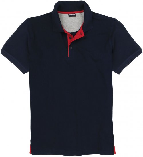 Adamo Pablo Comfort fit Polo Shirt Navy - Поло тениски - мъжки тениски с яка големи размери
