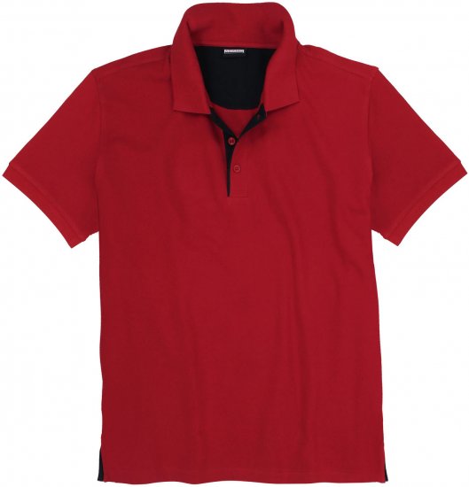 Adamo Pablo Comfort fit Polo Shirt Red - Поло тениски - мъжки тениски с яка големи размери