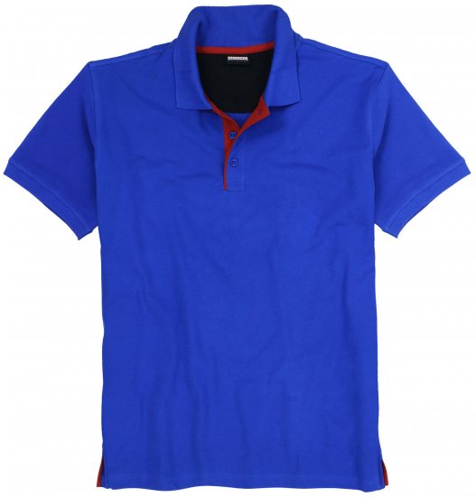 Adamo Pablo Comfort fit Polo Shirt Royal Blue - Поло тениски - мъжки тениски с яка големи размери