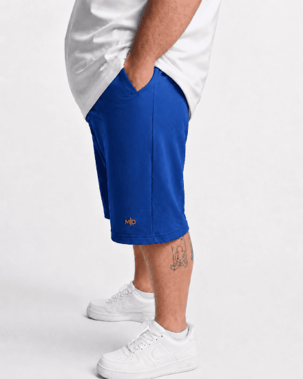 Motley Denim Paris Sweatshorts Royal Blue - Спортни панталони & Kъси панталони - мъжки спортни панталони големи размери